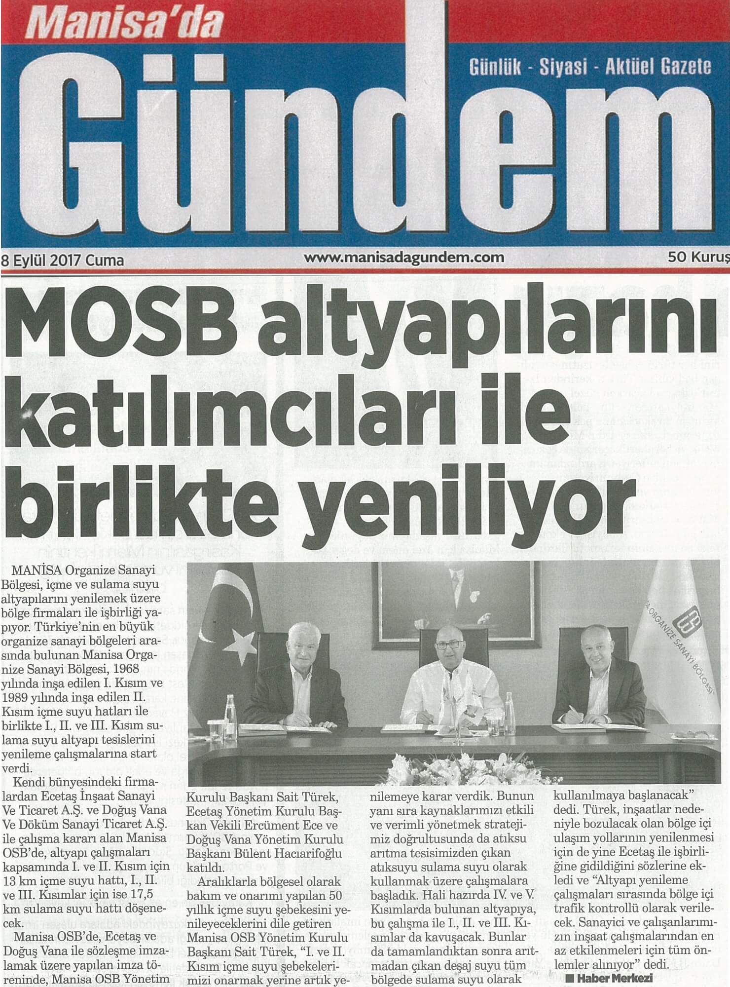 Mosb Repression MOSB ALTYAPILARINI KATILIMCILARI İLE BİRLİKTE YAPIYOR - MOSB - Manisa ...