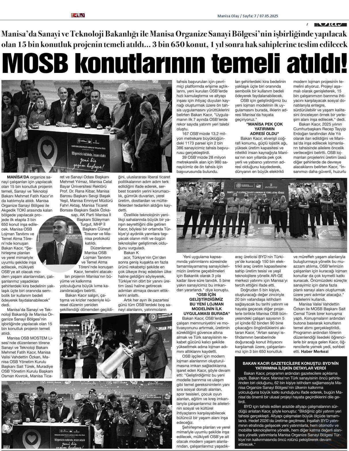 Mosb Repression MOSB Konutlarının Temeli Atıldı! - MOSB - Manisa Organize Sanayi ...