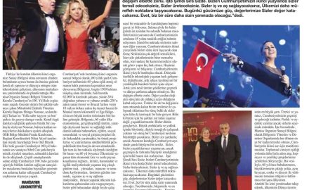 HÜR IŞIK GAZETESİ TECRÜBELİ SANAYİCİ TÜREK GENCLERE SESLENDI